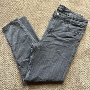 Liverpool Womens 10P Jeans Gray Denim Medium Wash High Rise Ankle Skinny Petites